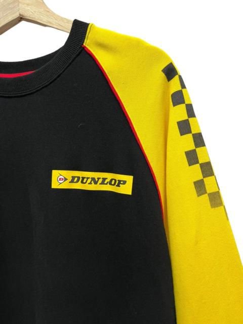 Other Designers 90’s DUNLOP Racing Iconic Yellow Flying D Box Logo Sweater
