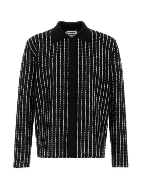 Jil Sander Embroidered crochet cardigan