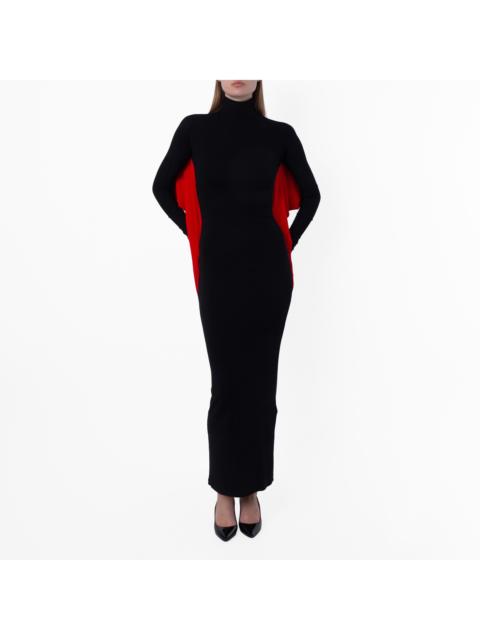 FERRAGAMO Ferragamo Batwing Sleeve Slim Fit Maxi Dress