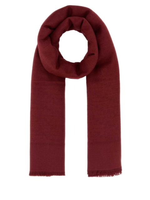 FENDI Fendi Women Burgundy Wool Blend Scarf