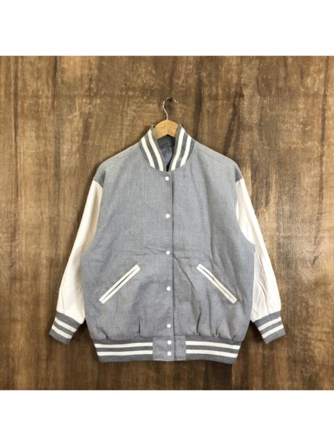 Other Designers Japanese Brand - Japan GU Grey Varsity Jacket #1695