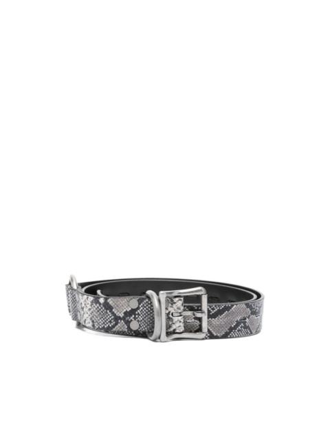 Martine Rose snakeskin-print buckle belt
