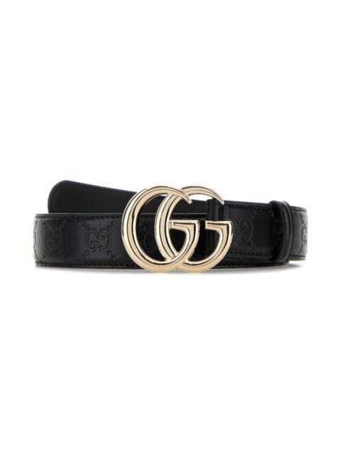GUCCI Black Leather Belt
