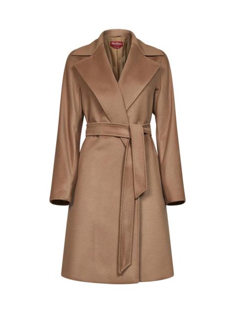 Max Mara Studio Max Mara Studio Women Camel Mstdravenna Belted Wrap Coat