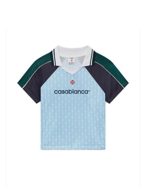 CASABLANCA Pinstripe Laurel Football Shirt | Casablanca Paris