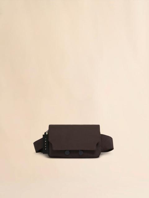 Marni BROWN CORDURA® CITYSCAPE BELT BAG