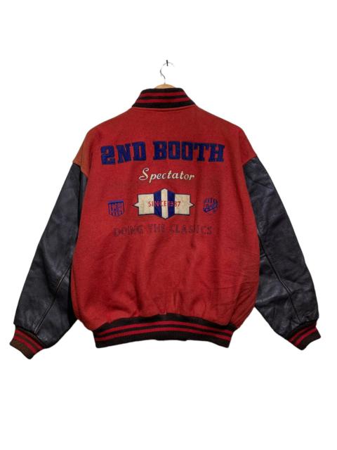 Other Designers Vintage - 🔥VTG 80S VARSITY JACKETS LEATHER SLEEVES