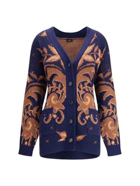 Etro Etro Women Wool Jacquard Cardigan