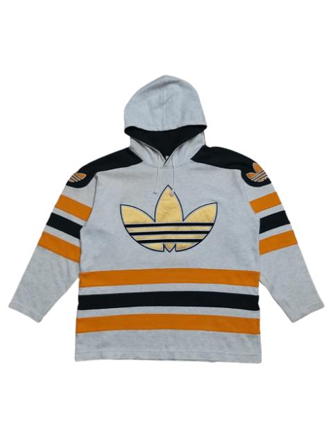 adidas RARE🔥VINTAGE 90'S ADIDAS TREFOIL BIG LOGO EMBROIDERY HOODIES