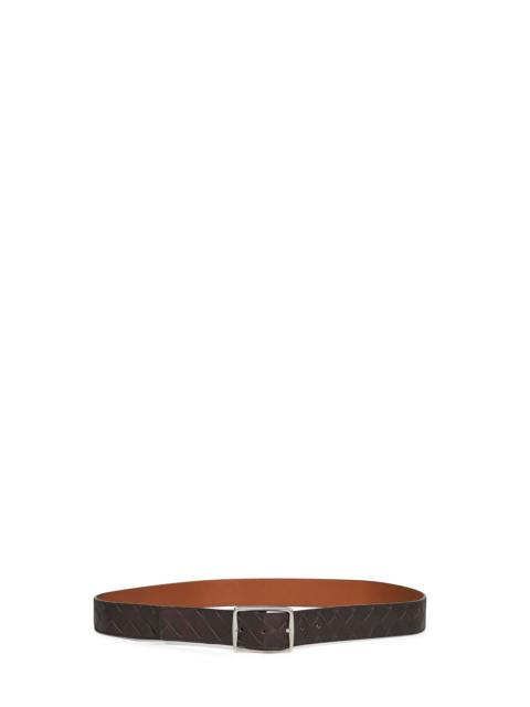 Bottega Veneta Bottega Veneta Men Two-Tone Leather Reverso Reversible Belt