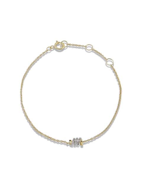 STONE AND STRAND Twinkling Twine Pave Chained Bracelet