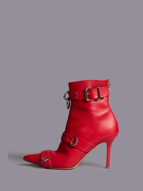 R13 STRAPPED SKINNY ANKLE HEELED BOOT