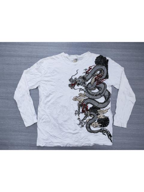 Other Designers Japanese Brand - Japanese Traditional SUKAJAN DRAGON Long Sleeve T Shirt
