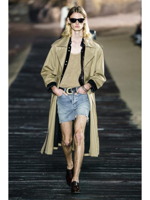BNWT SS20 SAINT LAURENT PARIS RAW-EDGE EYELETS SHORTS 29