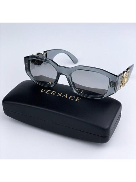 VERSACE NEW Versace VE4361 MEDUSA BIGGIE 311/6G Transparent Gray Silver Gradient