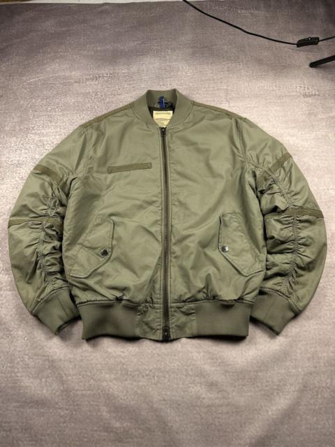 ALPHA INDUSTRIES Vintage Kanye West Style Khaki Military Bomber Jacket