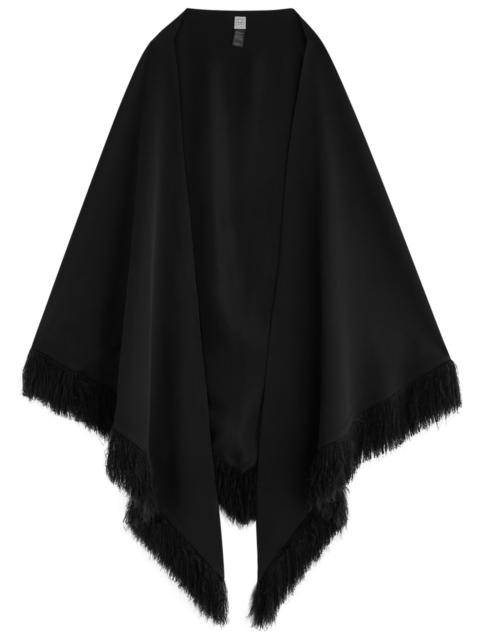 Toteme Fringed Crepe de Chine Scarf