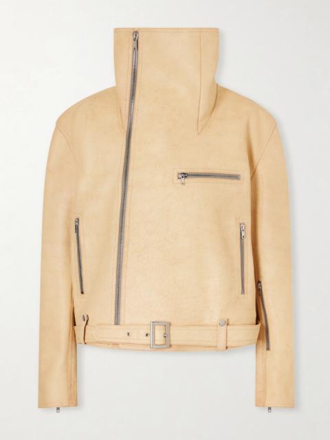 Rick Owens Leather Biker Jacket