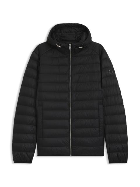BOSS PADDED JACKET IN WATER-REPELLENT FABRIC WITH DETACHABLE HOOD