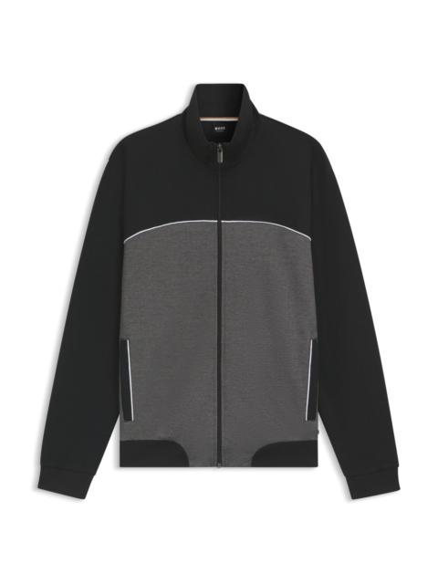 BOSS JACKET WITH CONTRAST PIPING