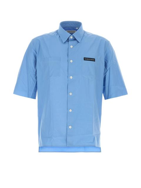 NAMACHEKO Cerulean blue poplin Guardia shirt