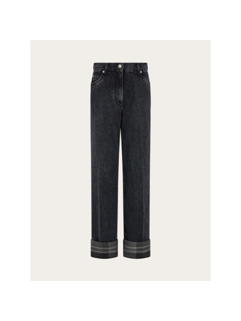 FERRAGAMO Ferragamo Women'S Black Straight Leg Trousers