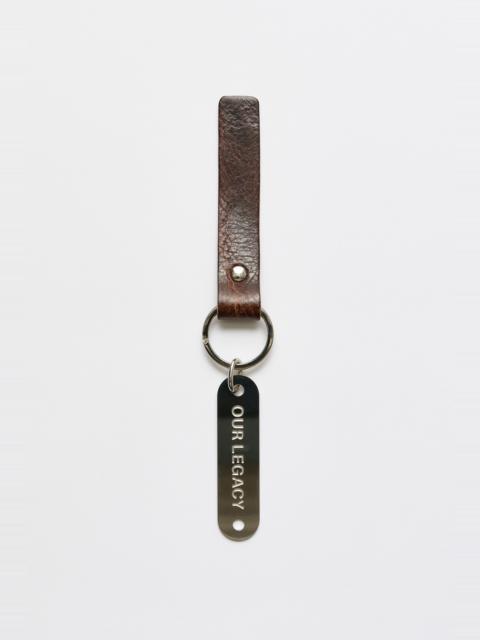 Our Legacy Ring Keyring Brown Leather