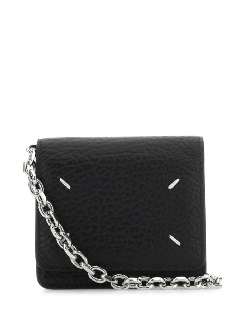 Maison Margiela Maison Margiela Women Black Leather Card Holder