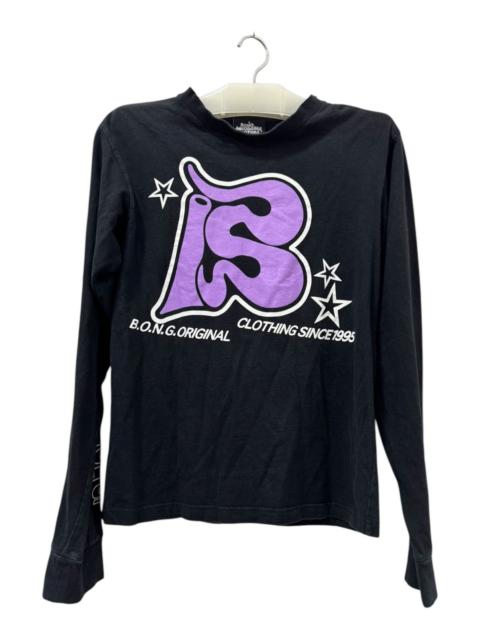 Other Designers Japanese Brand × Vintage - LONGSLEEVE B.O.N.G SINCE 1995 BLACK TEE