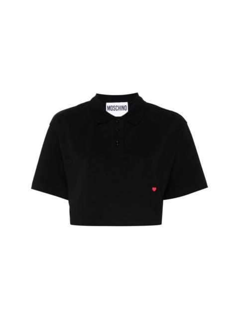 heart-motif polo shirt