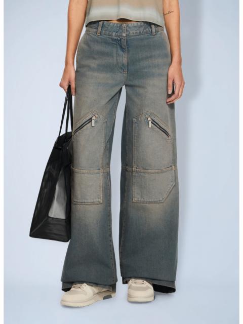 Off-White Off-White Women Big Pockets Denim Pants