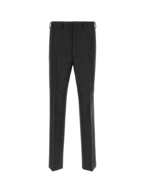 Prada Prada Men Embroidered Wool Pant
