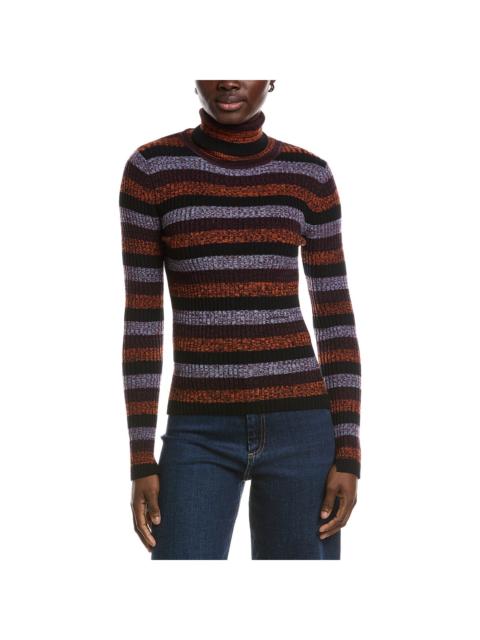 GANNI GANNI Sprayed Merino Wool Rib Open Back Sweater