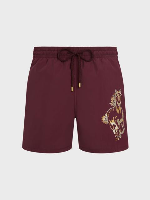 Vilebrequin MEN EMBROIDERED SWIM SHORTS YEAR OF THE HORSE