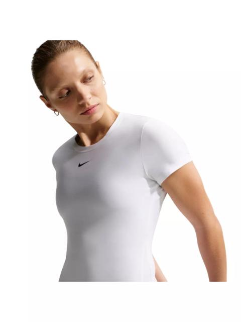 Nike Women's Victory Dri-FIT Short-Sleeve Tennis Top -White