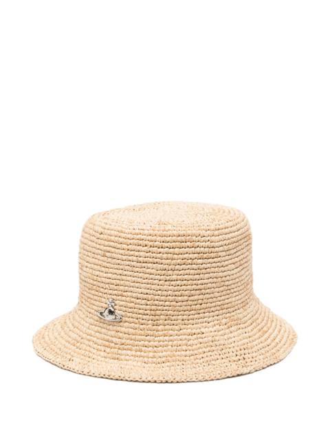 Vivienne Westwood Vivienne Westwood Orb Raffia Bucket Hat