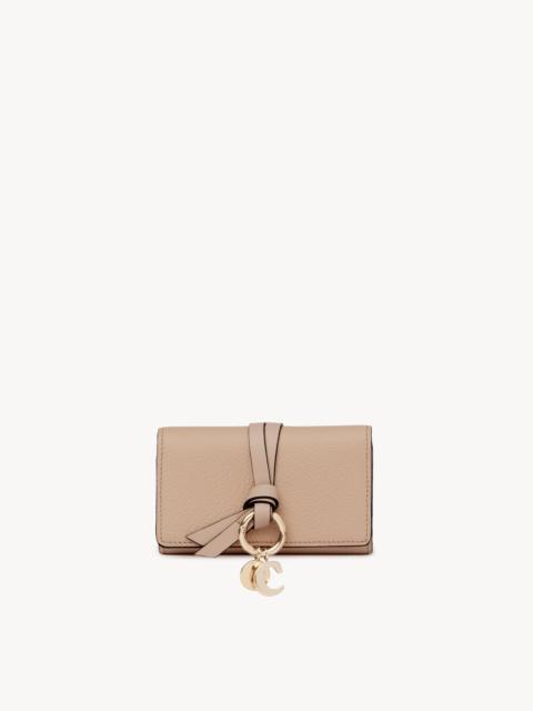 Chloé ALPHABET KEY CASE IN GRAINED LEATHER