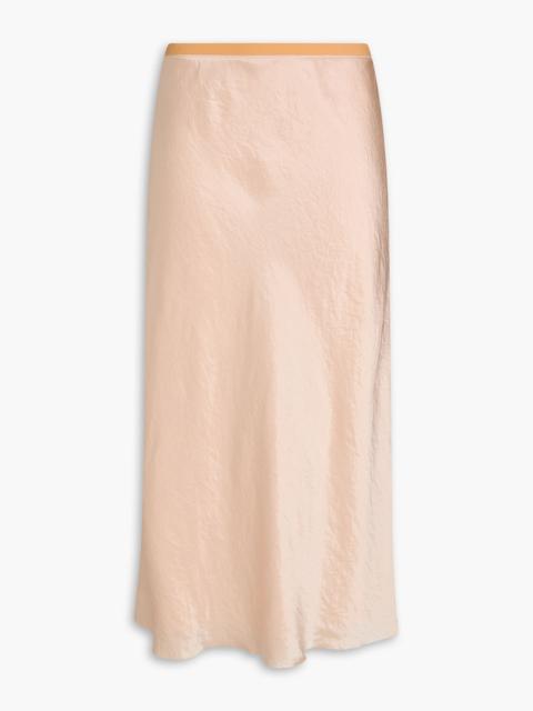 Other Designers Crinkled-satin midi skirt
