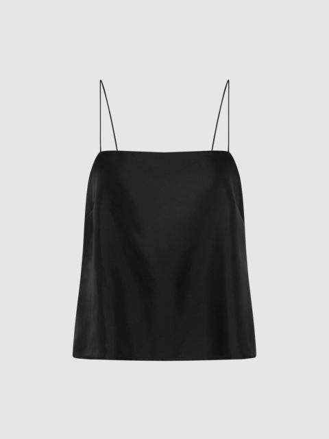 ST. AGNI 90s Silk Twill Cami - Black