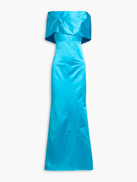Oscar de la Renta Layered silk-taffeta gown