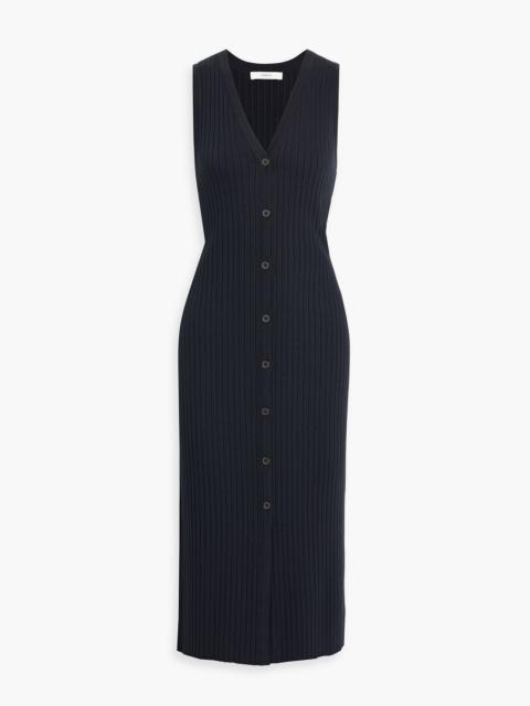 Other Designers Ribbed-knit midi dress