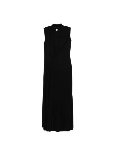 overlapped scarf dress