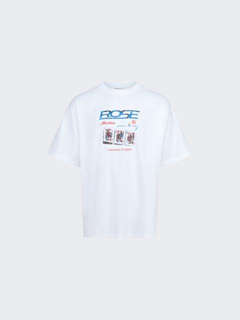 Martine Rose Oversized Tee White Playing Cards