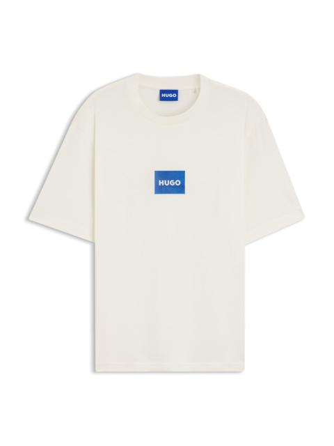 HUGO LOGO-PRINT T-SHIRT IN COTTON JERSEY