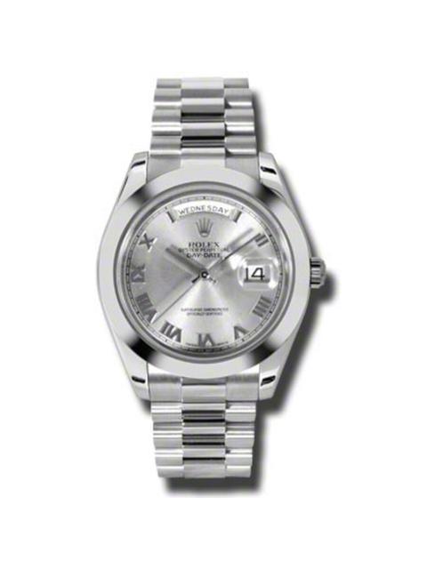 ROLEX Rolex Day-Date II Rhodium Dial Platinum President Automatic Men's Watch 218206RRP