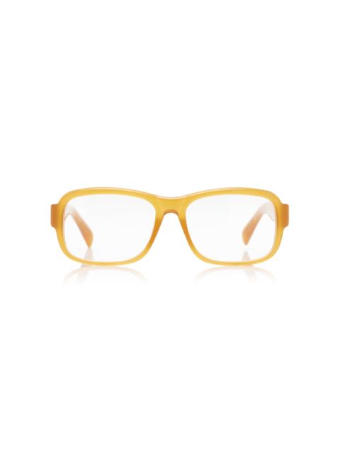 JACQUEMUS Square-Frame Acetate Glasses brown