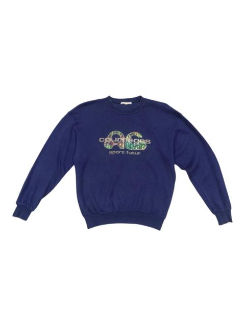 courrèges Vtg Courreges Sport Futur Sequin Sweatshirt