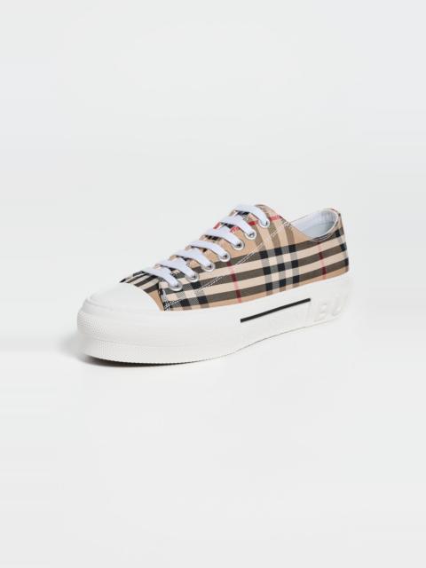 Burberry Check Platform Low Top Sneakers