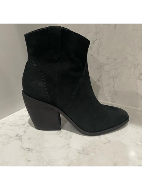 Other Designers New! Lucky Brand Leather Loxona Western Bootie Black‎ Sz 6.5