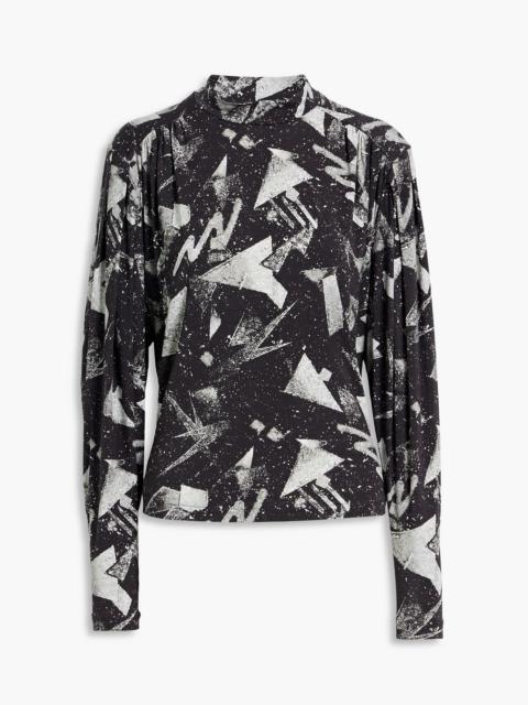 Other Designers Yolani printed Lyocell-blend jersey top